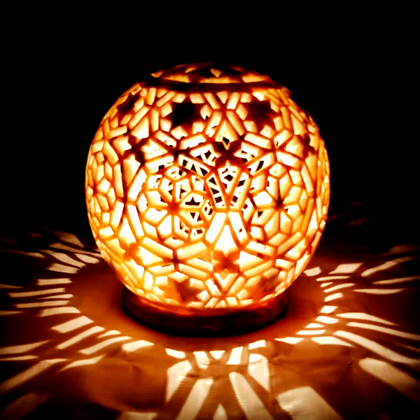 Soapstone candle holder